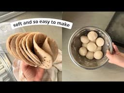 Easy unleavened (no oil, no yeast) flatbread recipe that puffs every time!