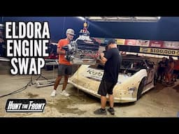 Long Night at the Dream… Swapping Engines in the Eldora Speedway Infield