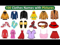 100 Clothes Names With Pictures | Clothes Vocabulary | Learn English Clothes Name