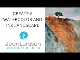 Watercolor & Ink - Textured Landscape