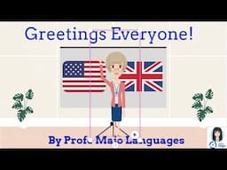 YT24 English for Beginners-Greetings and Goodbyes. Level 1 for adults.