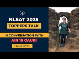 NLSAT Topper's Talk: A Conversation with Gauri (AIR 16 NLSAT 2025) I How to prepare for NLSAT 2026