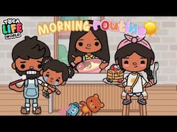 ☀️ FAMILY MORNING ROUTINE 🥞☕️ || TOCA BOCA Roleplay *with voice*🎙️