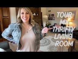 Tour My Thrifty Living Room || Huge Thrift Haul!
