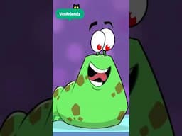 Don't Get Slimed! #shorts Vee Friends 🐈‍⬛ | Funny Animal Cartoons For Kids