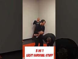 REAL 3 Vs 1 Self Defense  #shorts #mma #selfdefense #survival