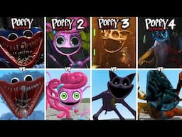 Poppy Playtime: Chapter 1,2,3,4 All Jumpscares vs Garry's Mod Jumpscares