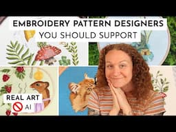 Support Handmade Artists: Embroidery Pattern Designers That Make Authentic Patterns Without AI