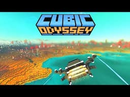 I Got a SPACESHIP! - Day 2 in this Open-World Voxel Survival Game - Cubic Odyssey Gameplay
