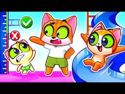Stair Slide Adventure | Big and Small | Obstacle Run | Teamwork Challange for Kids | Purr-Purr Tails