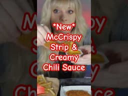 NEW McCrispy Strips with Creamy Chili Dip Full Review On Channel #mukbang #asmr #mcdonalds