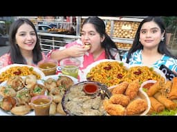 10 Seconds Golgappa, Momos, Maggi, Spring Rolls Challenge | Street Food Challenge | Food Challenge