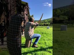 Shooting The Bow I Made 🏹🔨#archery #bowandarrow #bowyer