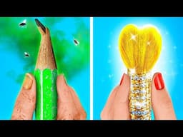 RICH VS BROKE ART SCHOOL 🎨💸 Essential Art Hacks That Will Change Your Game by 123 GO! Genius