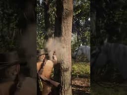 WHO PUT THAT TREE THERE?! #Funny #Gaming #reddeadredemption2