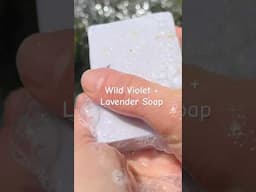 Wild Violet + Lavender Sugar Soap #soapmaking #nature #waterfall #lifeisbutadream