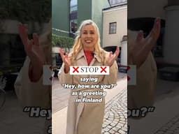 This is NOT just a greeting in Finland!👀🗣️