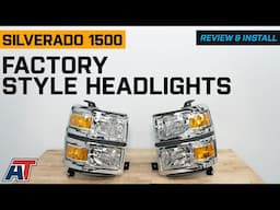 2014-2015 Silverado 1500 Factory Style Headlights with Amber Corners Review & Install