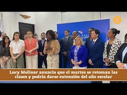 Ministra de Educación anuncia que el martes se retoman las clases