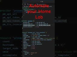 Automate your Home Lab like a boss!!! #homelab #tech #devops