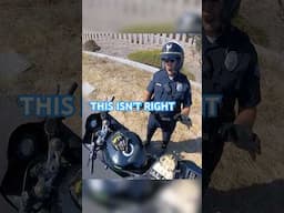 Moto cop finds everything wrong with this biker’s motorcycle 😬 ​@KawasakiKryptonite