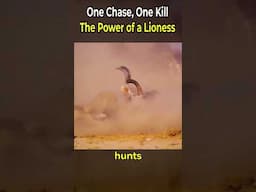 One Chase, One Kill The Power of a Lioness
