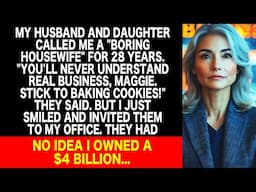 Called boring housewife. Invited to my office. They didn't know I owned $4 billion...
