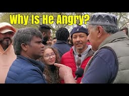 Speakers Corner - Yahya And Muslims Trying To Stop Arul Talking To a Muslim Man With His Family