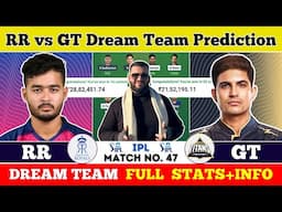 RR vs GT Dream Team Prediction|RR vs GT Fantasy11 Prediction|RR vs GT Dream Team|