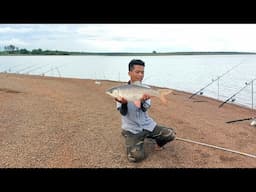 Câu Cá Hồ Trị An Đụng Hàng Khủng - Cá Trôi Khủng 5kg Kéo Cần Bay Xuống Hồ.