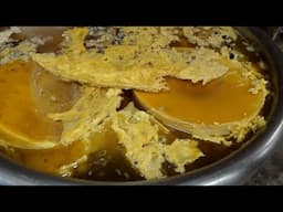 Want to get more honey from your bees? Give them heavily waxed foundation in the early spring.