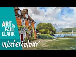 How to Paint a Riverside Scene with a Brick Cottage in Watercolour