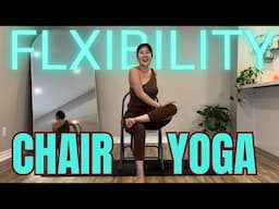 15 Mins Chair Yoga For Flexibility, Mobility & Boost Energy | Full Body Seated Flow