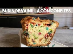 ¡Este Budín de Vainilla es una Fiesta de Colores!