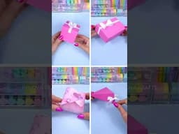 Easy paper crafts and cute gift ideas 💖 Gift box #diy #craft #gift #giftideas #art #artandcraft