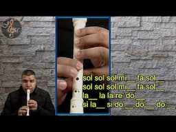 Canción del Carrusel- El juego del calamar 2, flauta dulce con notas