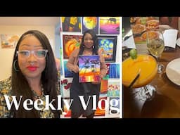 Total Embarrassment?! 😳 Sip & Paint, Dinner & More | Vlog