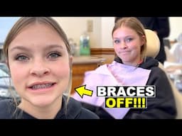 SHE GOT HER BRACES OFF IN LESS THAN 2 YEARS and BROTHERS REACT! 😬😱