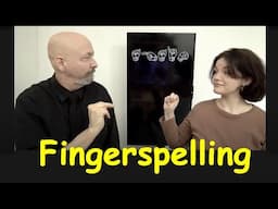 Fingerspelling Practice (beginner level) and vocabulary review (Lesson 01 & lesson 02) Lifeprint.com