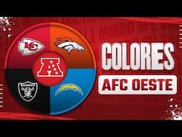 Los Colores NFL de la AFC OESTE