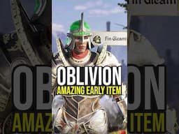 Amazing Early Item In The Elder Scrolls Oblivion Remastered... (Oblivion tips and tricks)