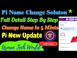 pi kyc tentative approval solution | how to change name in pi Network | pi network new update today