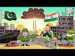 Franklin & Shinchan Join Indian Army For Fight with Pakistan in GTA 5 | (Part-2) INDIAN VS PAKISTAN