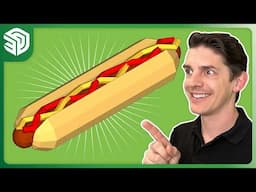 How to 3D Model a Hot Dog in SketchUp  🌭