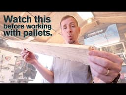 How To Process Pallets For Woodworking // Cheap Useable Lumber