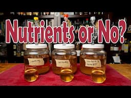 Mead With and Without Nutrients -Was This a Mistake?