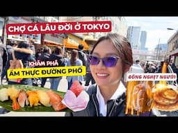 Chợ cá cũ Tsukiji  - xếp hàng đông mà ai cũng muốn ăn