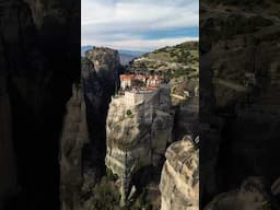 I’ve seen these scenic monasteries in Greece 🇬🇷 #greece #shorts #athens #hike #dji #drone #meteora