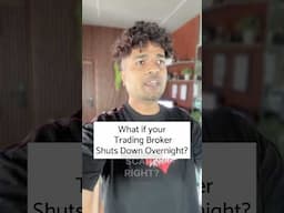What if your Trading Broker Shuts Down Overnight ? #stockmarketindia #stockbroker #whatif