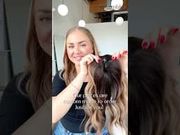 HAIR TRANSFORMATION IN SECONDS | #ensemblehair #hairtransformation #hairtoppersbeforeandafter